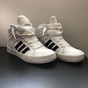 White high top adidas women’s 6.5